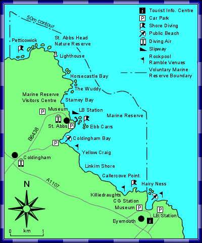 Map of the Marine Reserve.