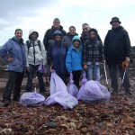 Beach clean with Scottish Enterprise
