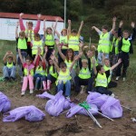 Beach clean with Coldingham Primary